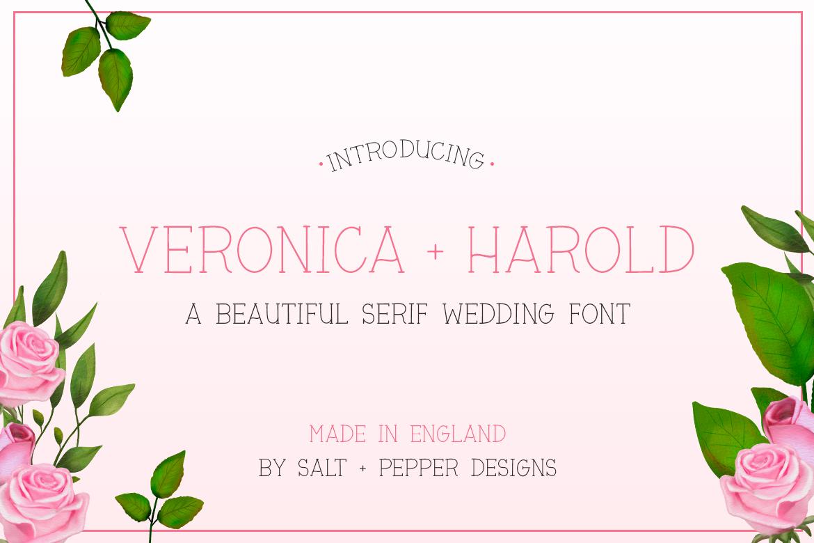 Veronica + Harold Font