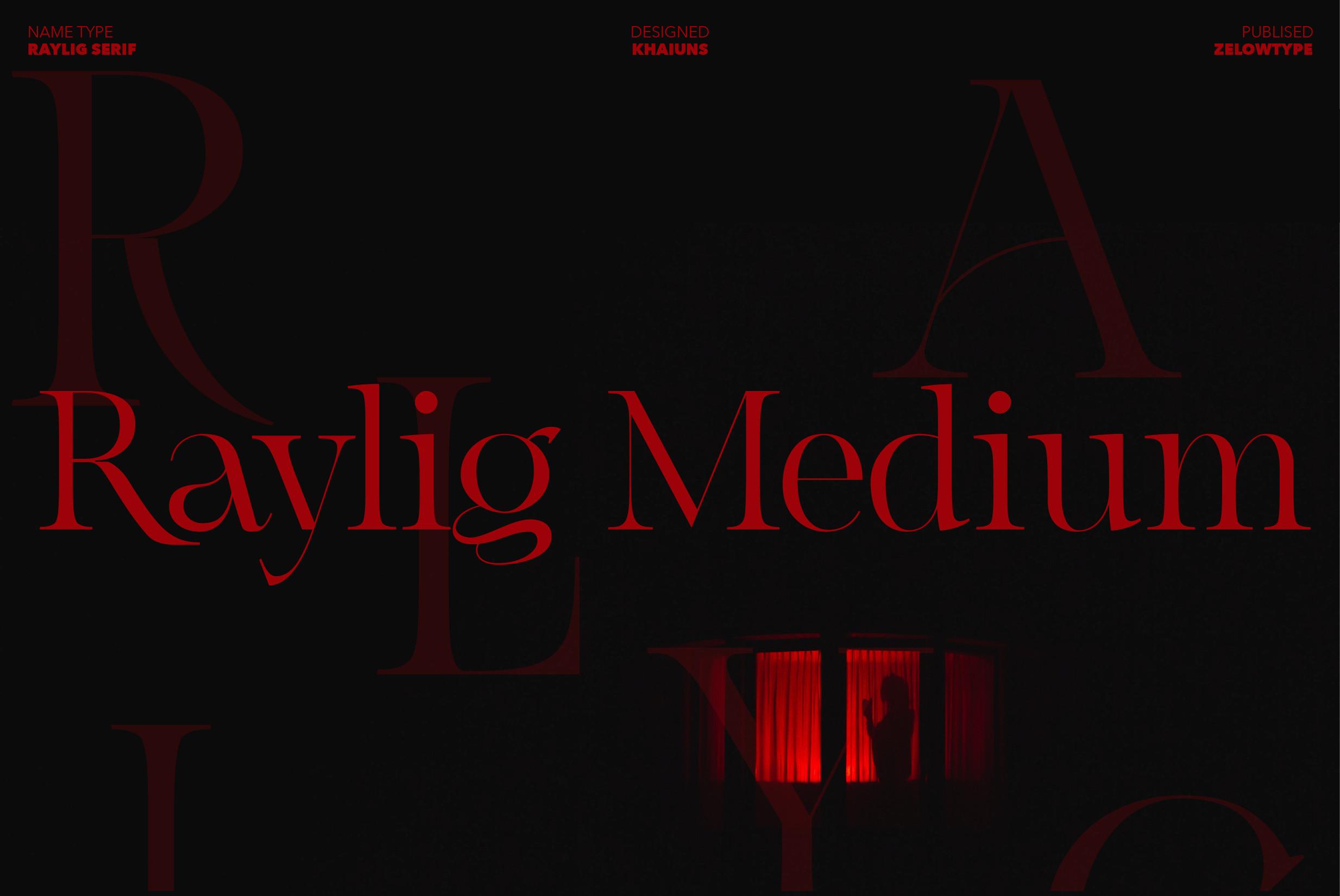 Raylig Medium Font