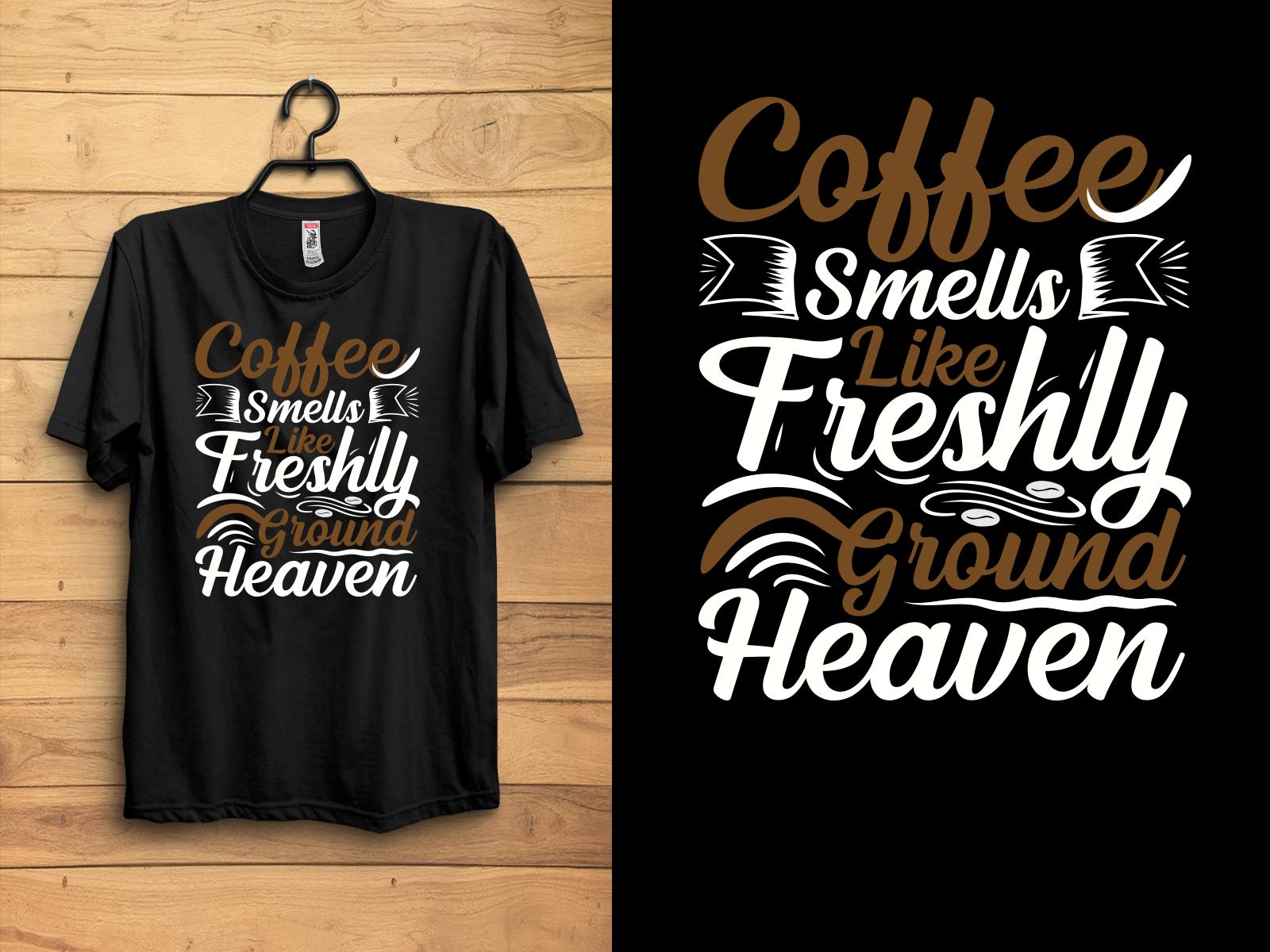 Coffee Typography T-shirt Design