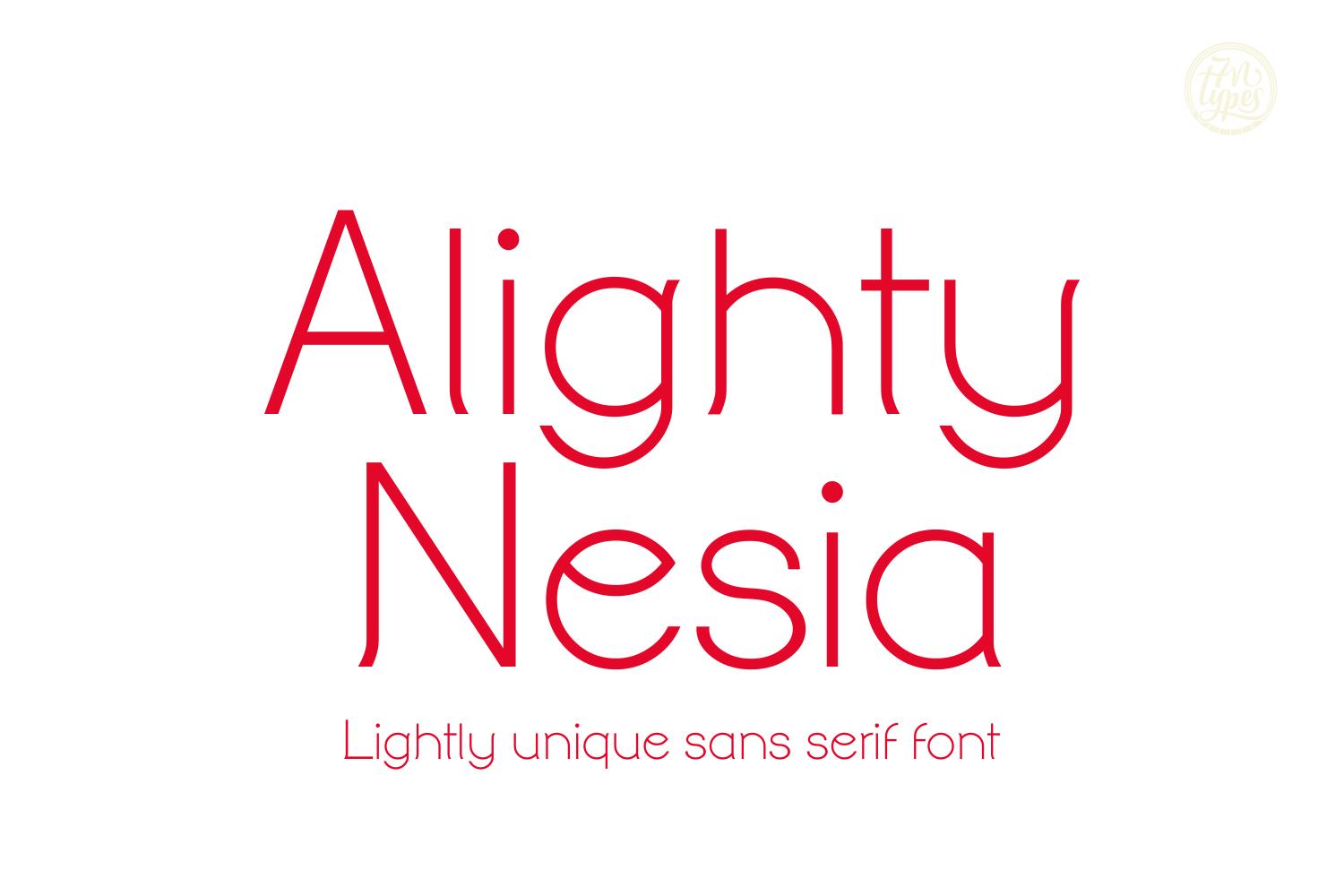 Alighty Nesia Font