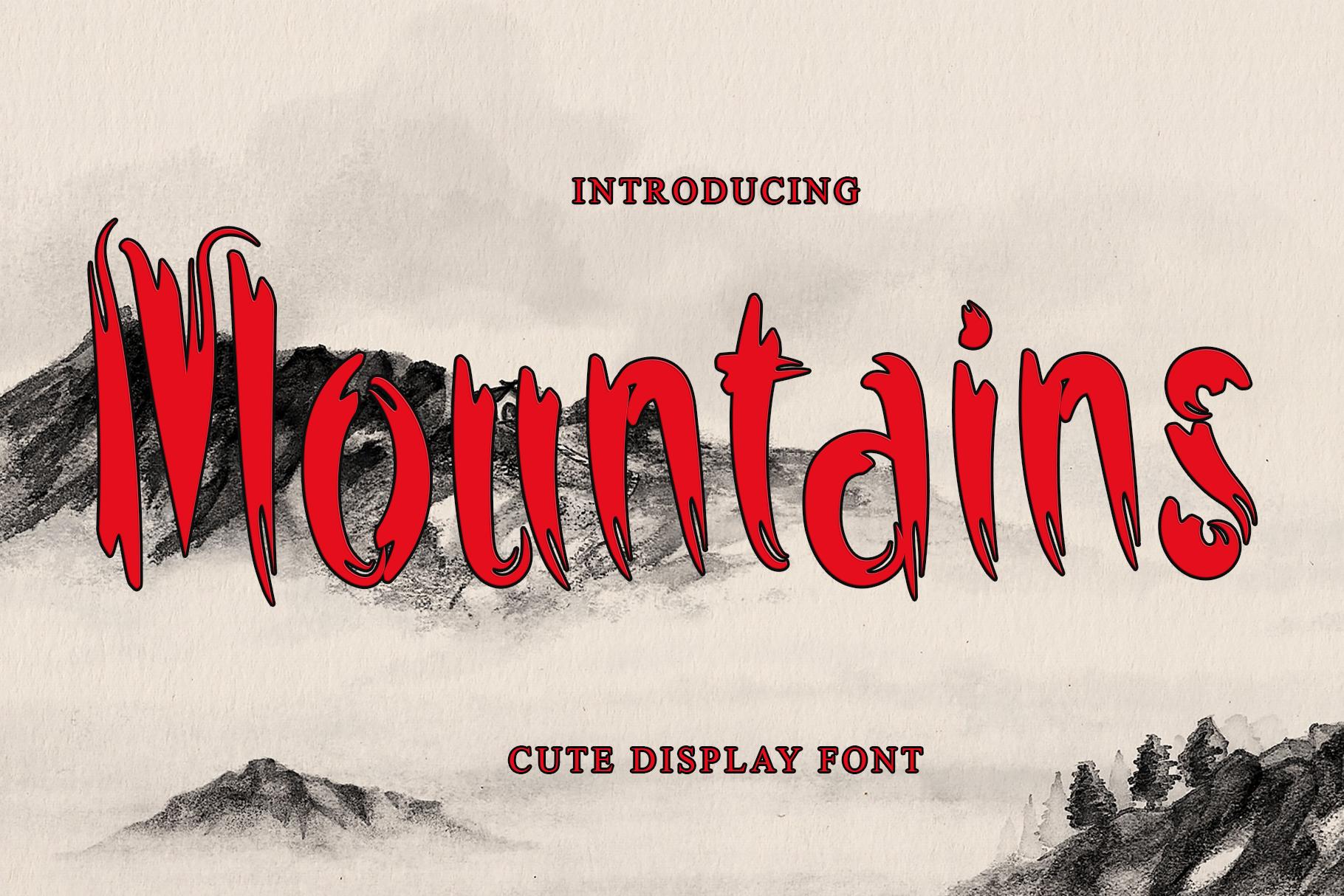 Mountains Font