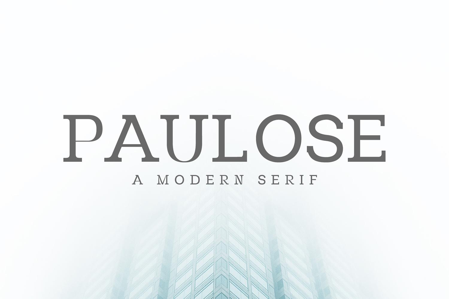 Paulose Family Font