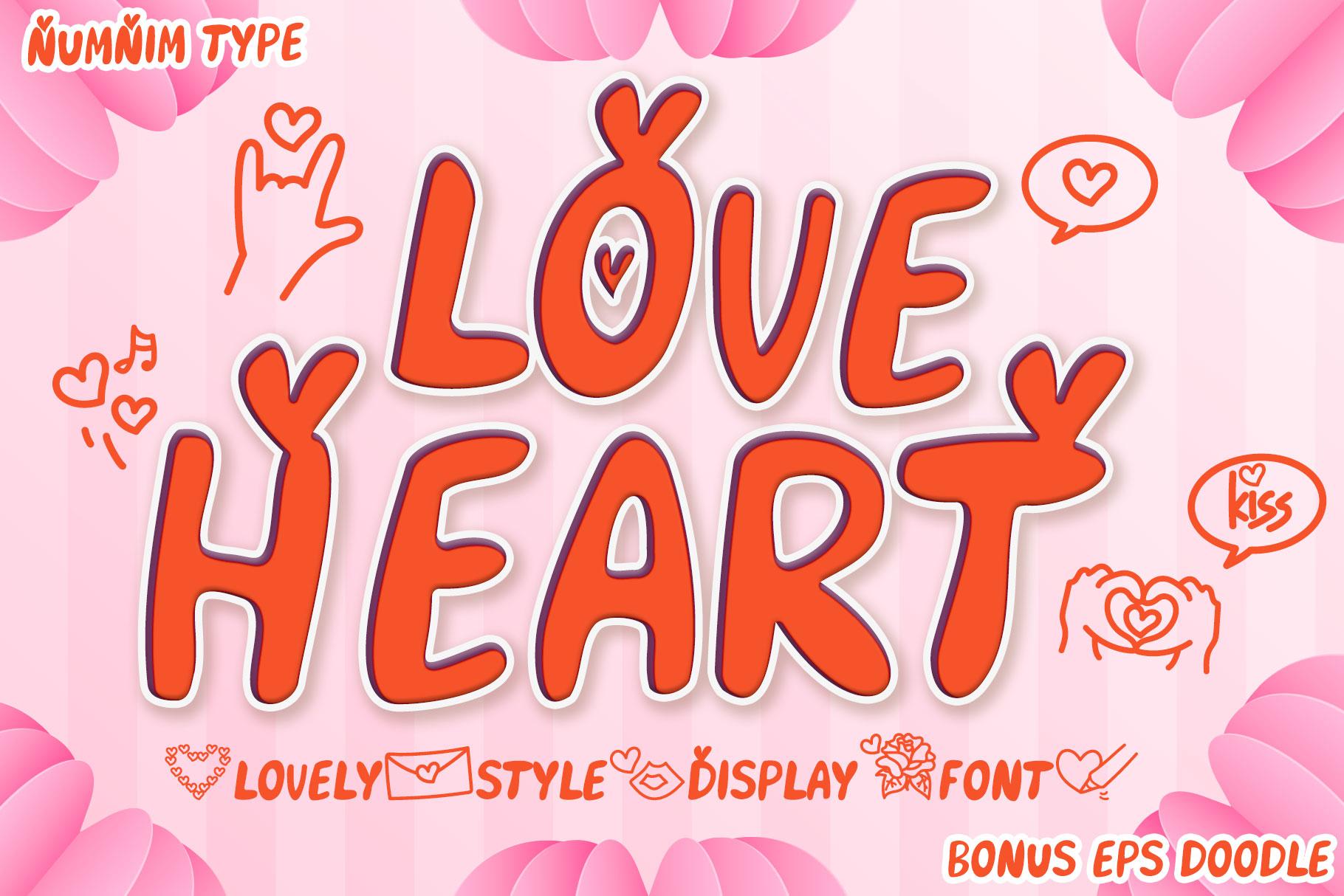 Love Heart Font