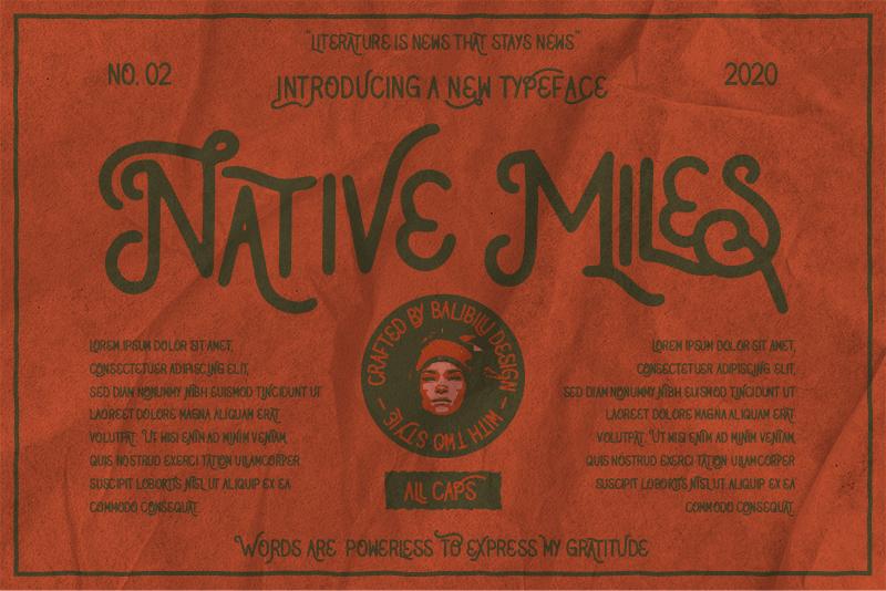 Native Miles Font