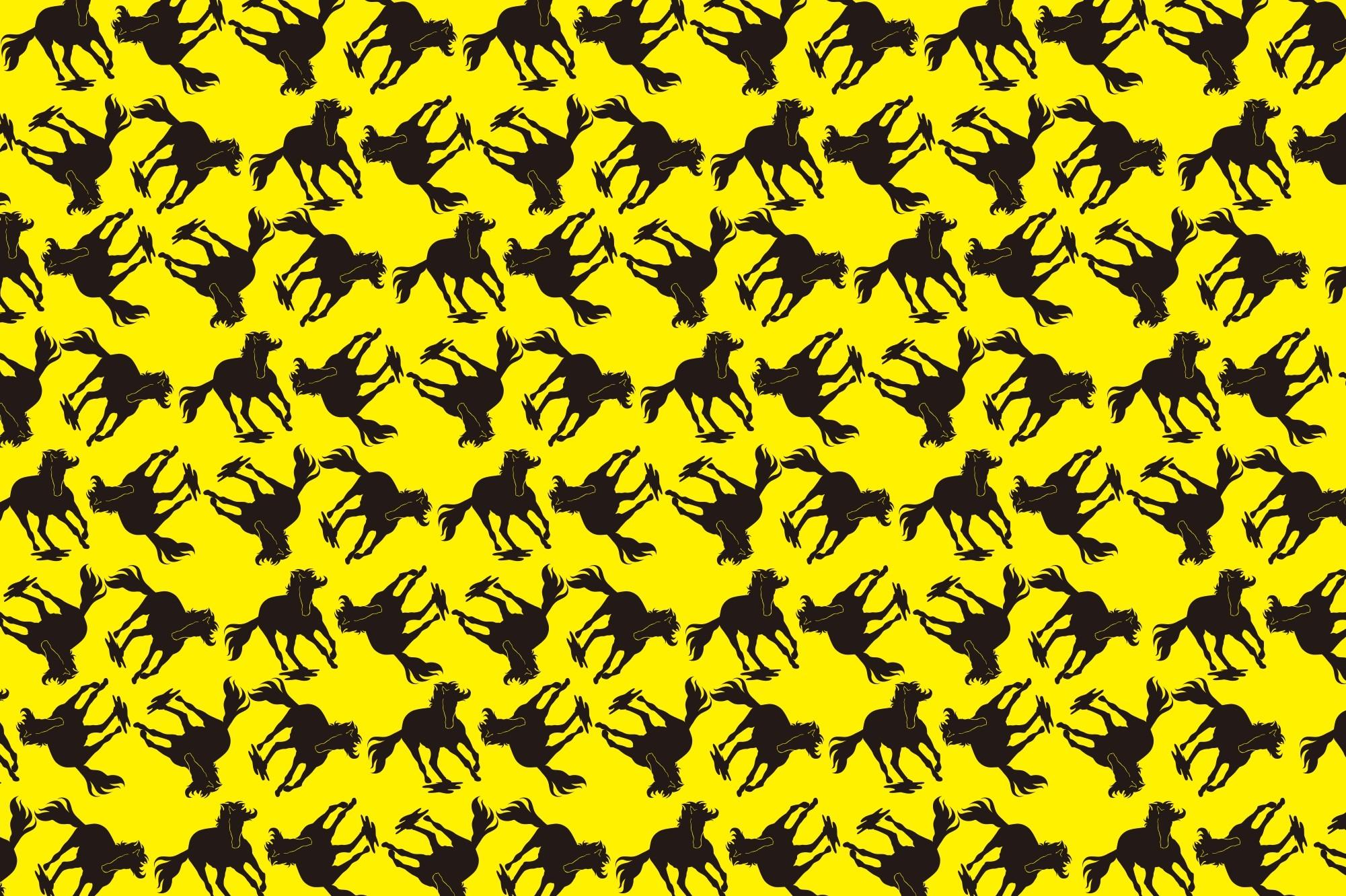 Horse Silhouette Pattern