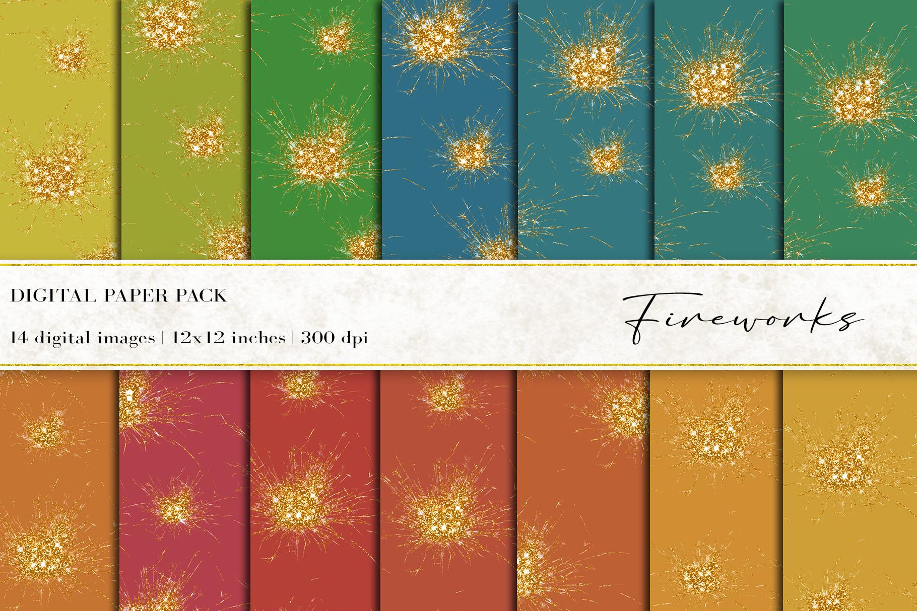 Fireworks Digital Papers