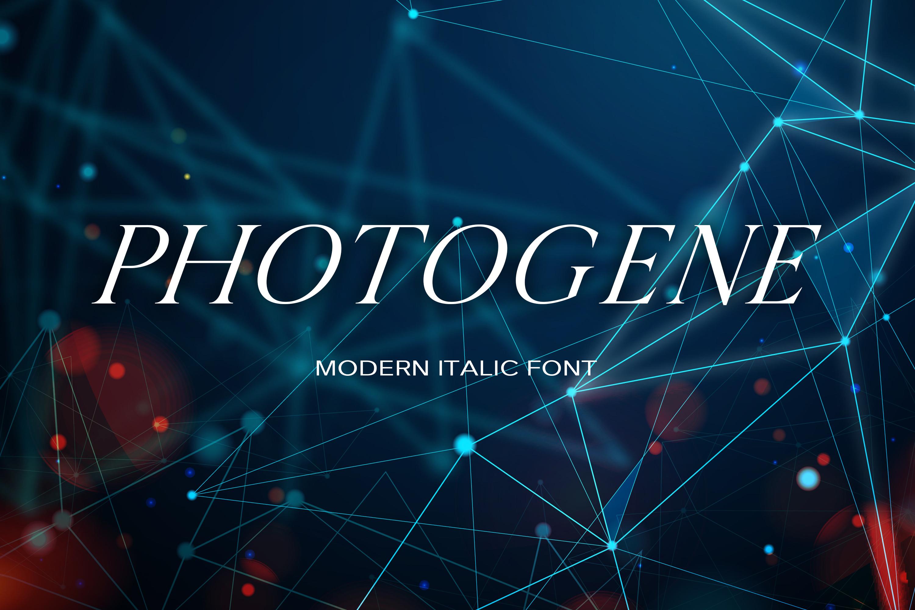Photogene Font