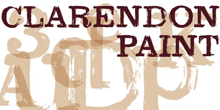 Clarendon Paint Font