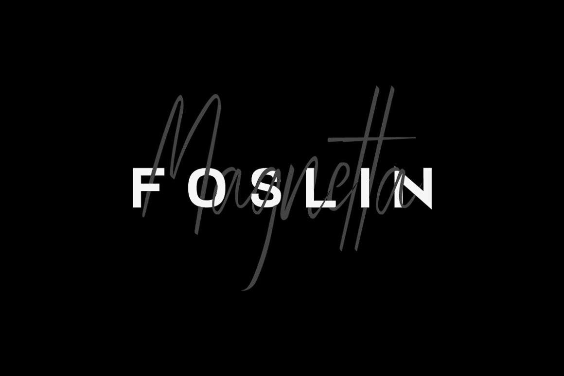 Foslin & Magnetta Font