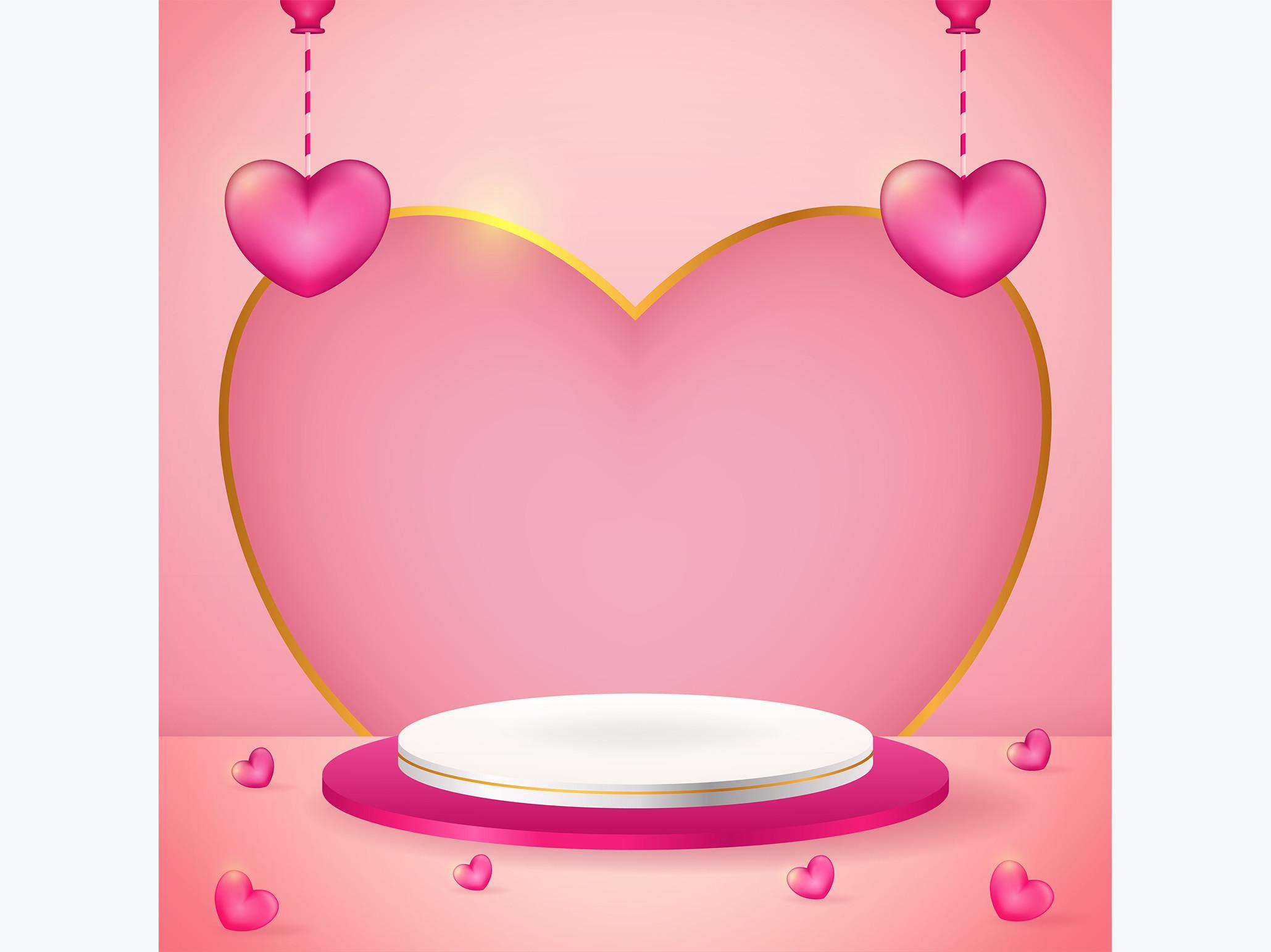 Podium Valentine - Graphic Template