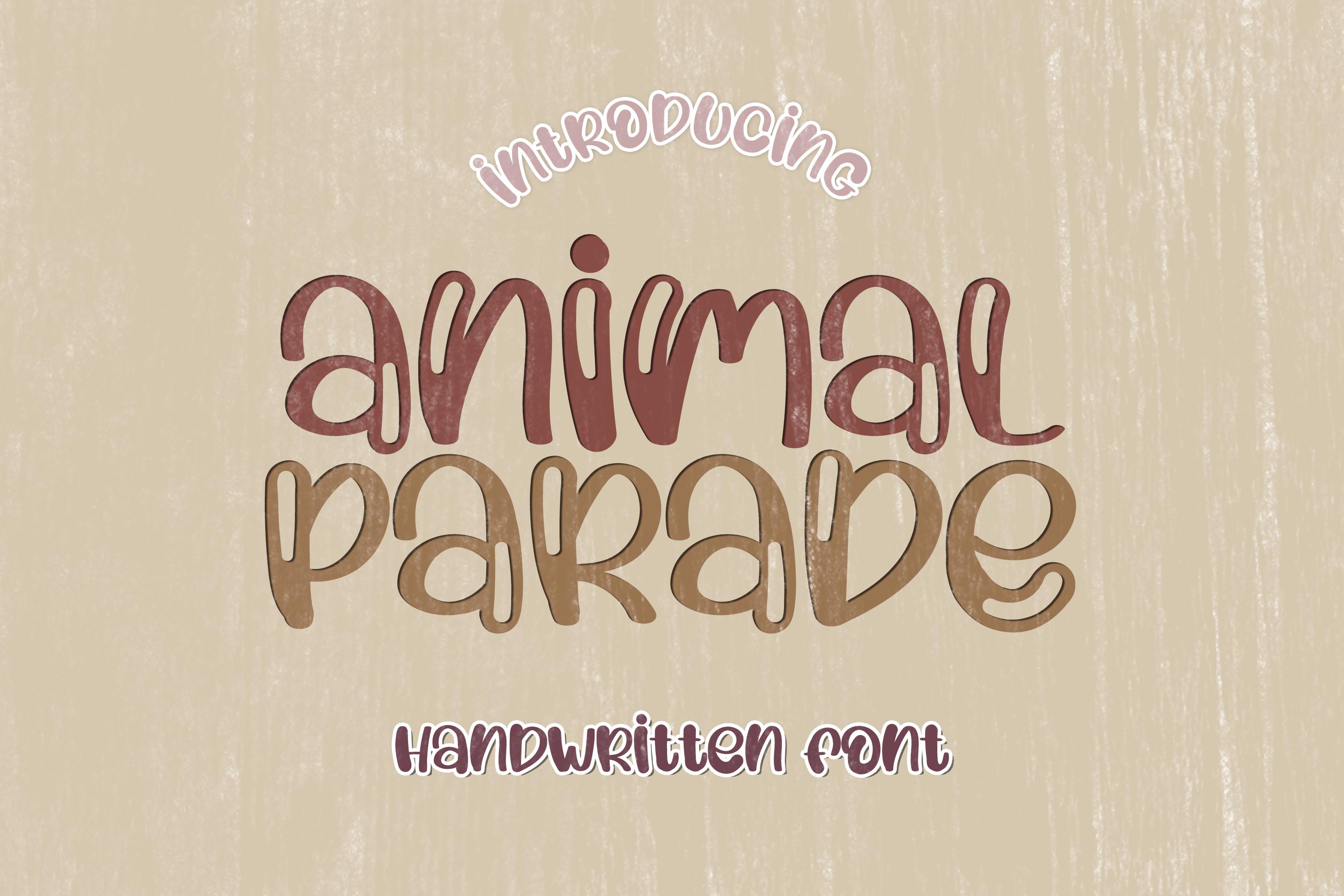 Animal Parade Font
