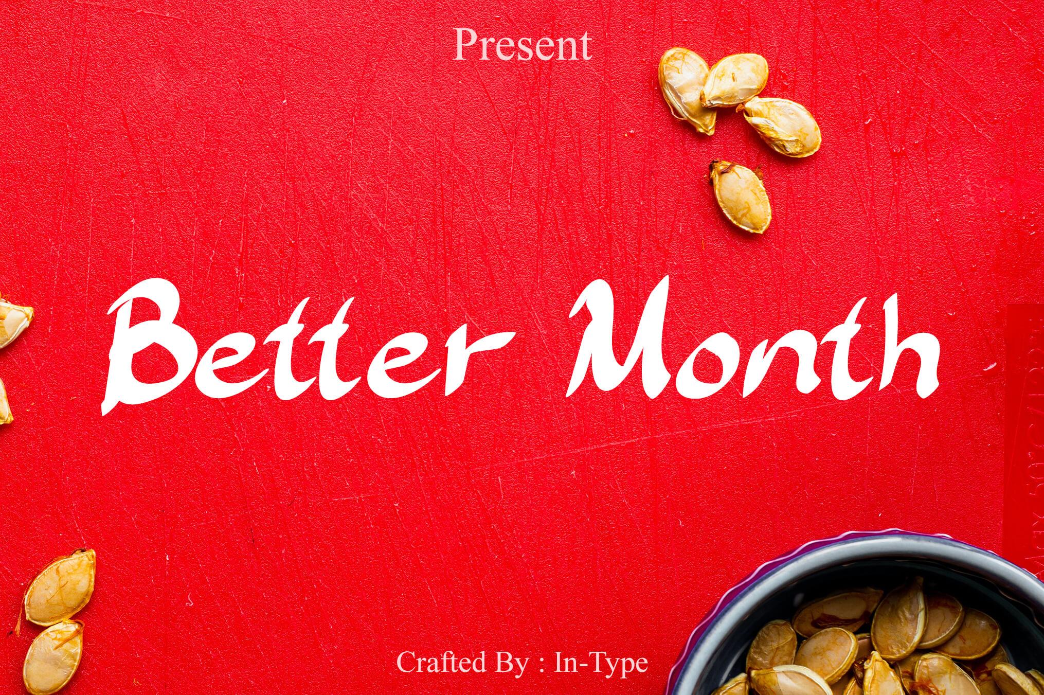 Better Month Font
