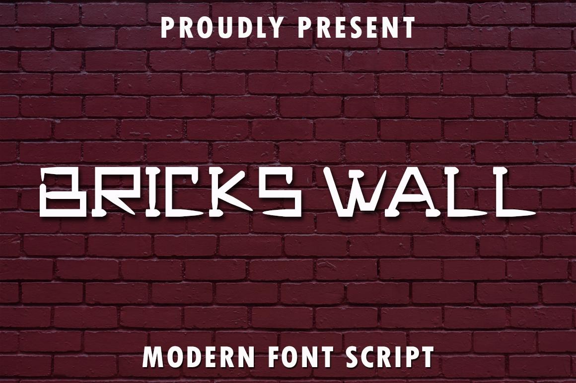 Bricks Wall Font