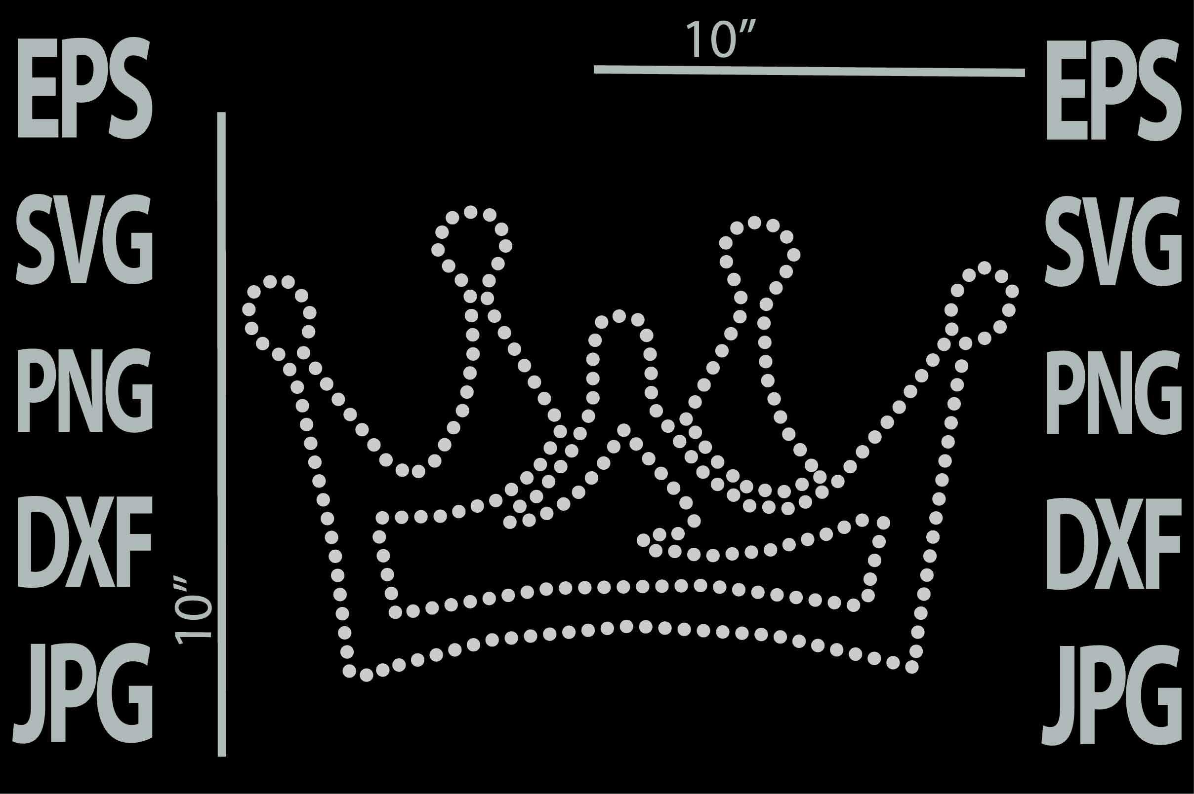 Crown Rhinestone Template