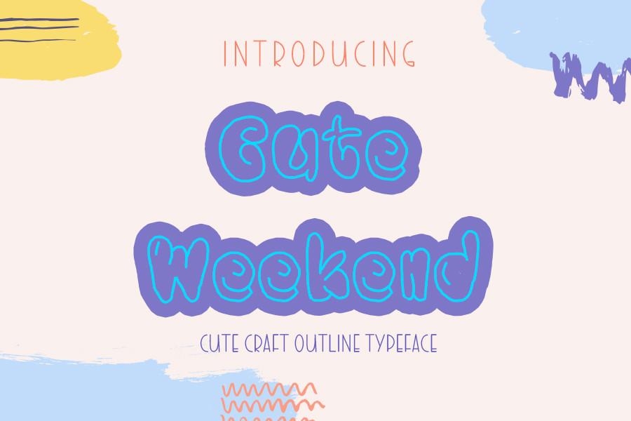 Cute Weekend Font