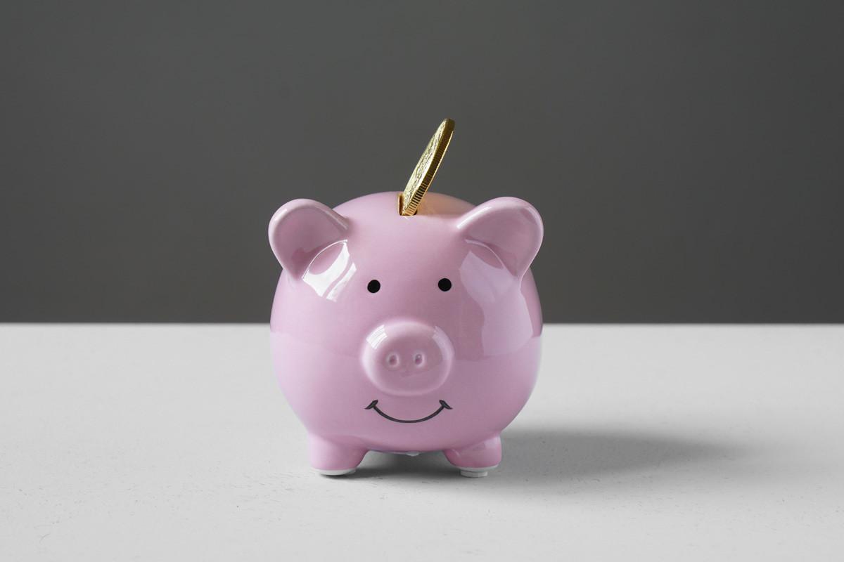 Piggybank or Money Box with Coin