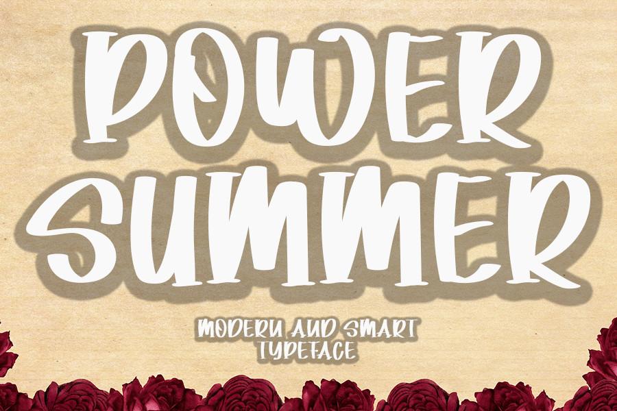 Power Summer Font