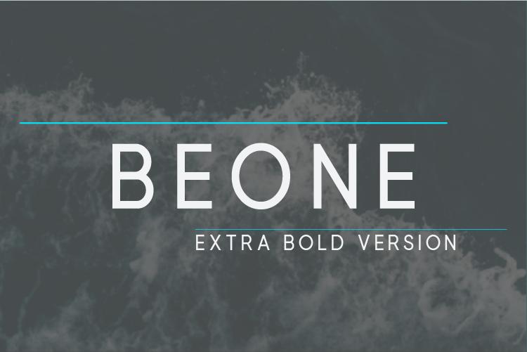 Beone Extra Bold Font