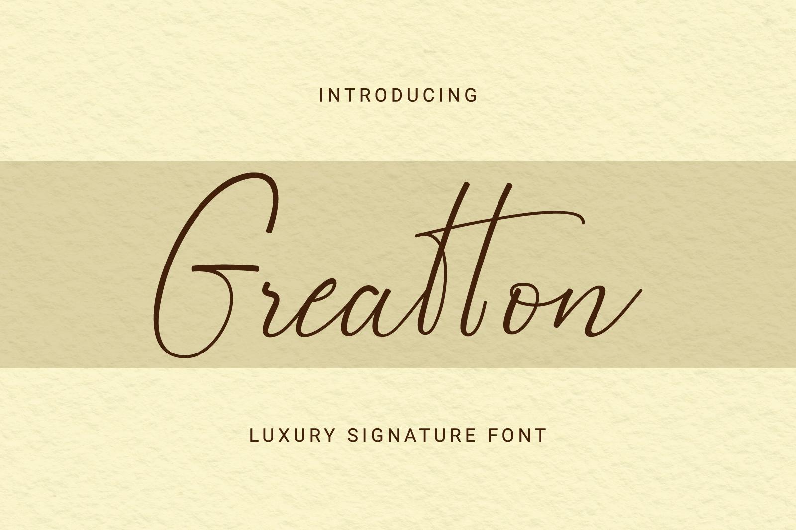 Greatton Font
