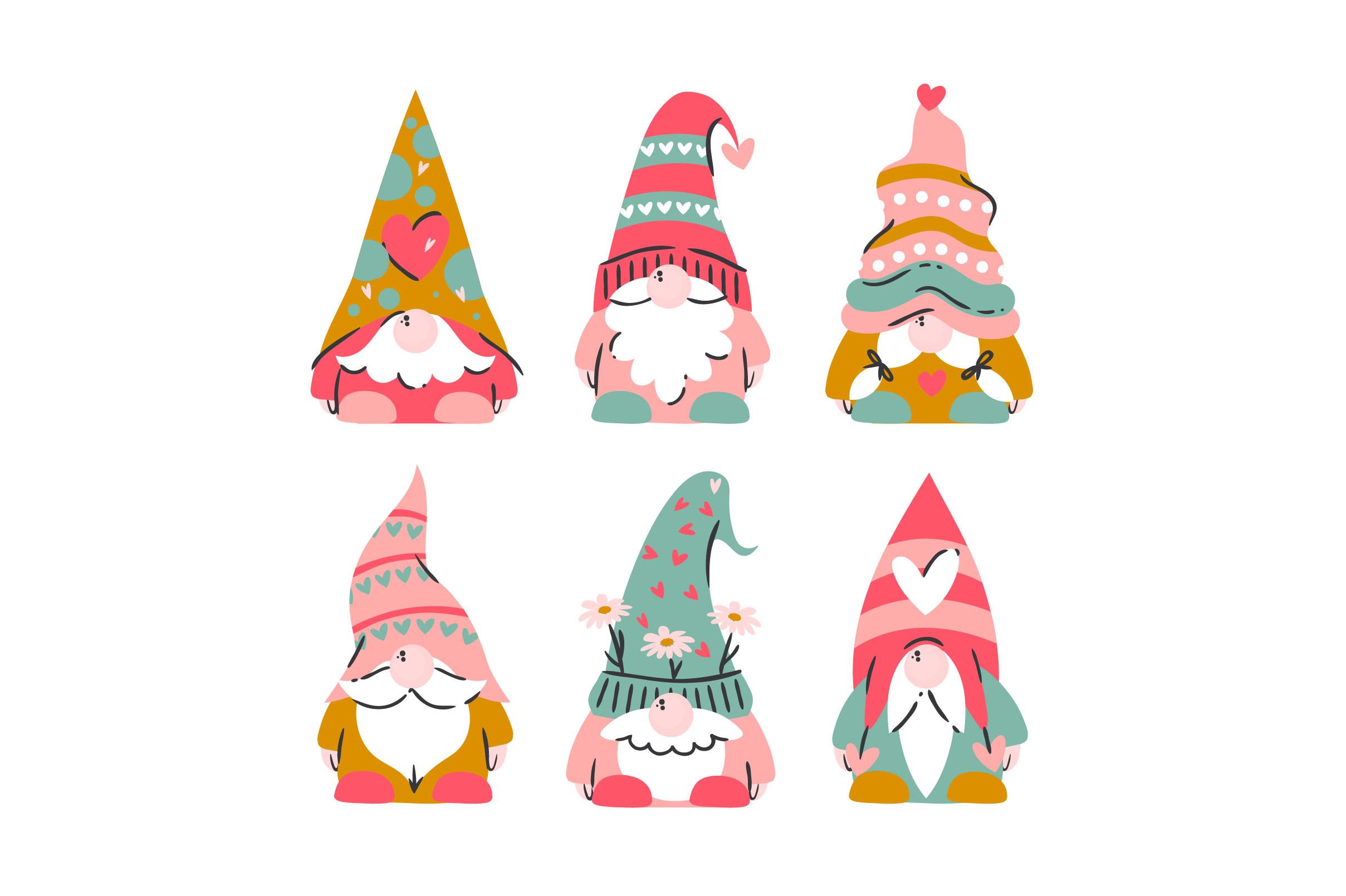 Flat-valentine-s-day-gnomes-collection (