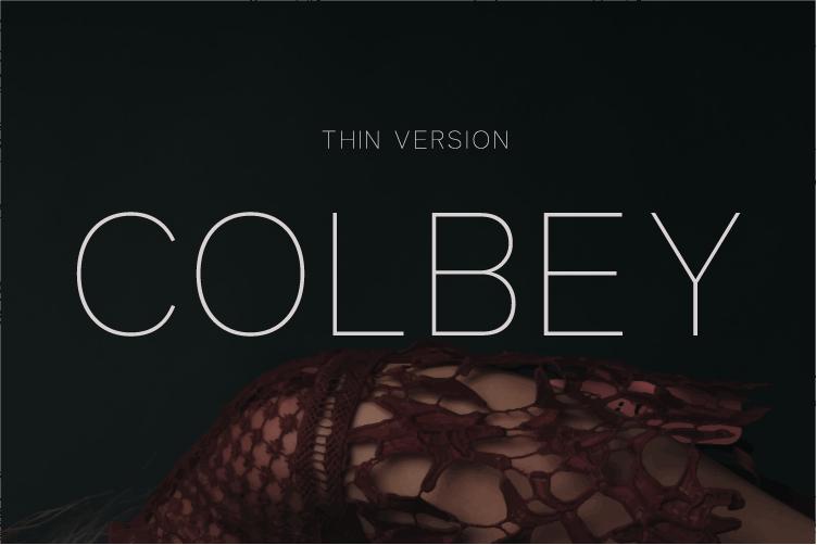 Colbey Thin Font