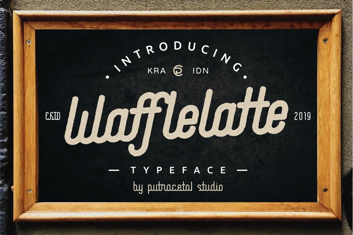 Waffle Latte Family Font