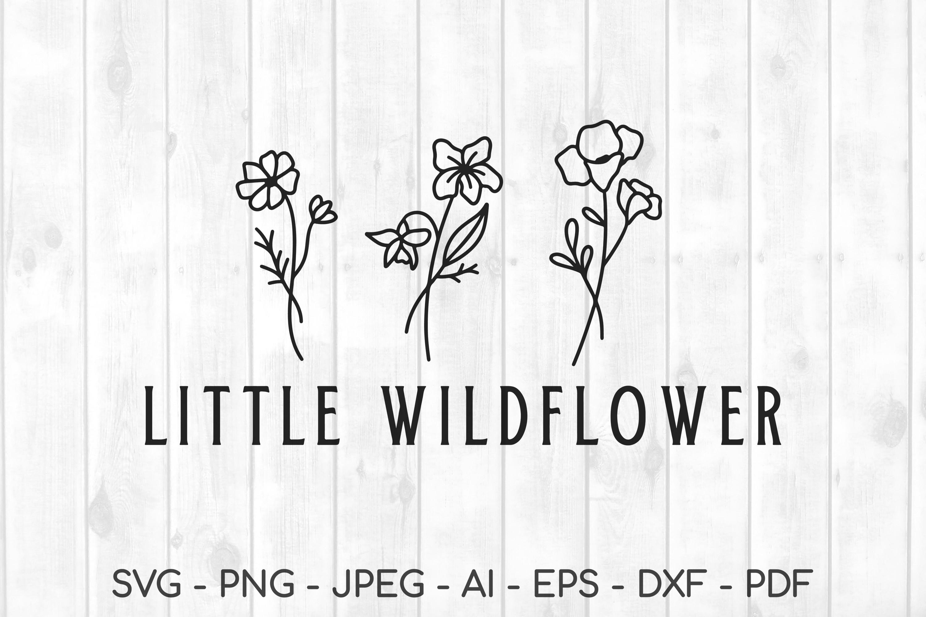Baby Onesie Svg, Wildflower Svg, Baby