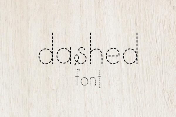 Dashed Font