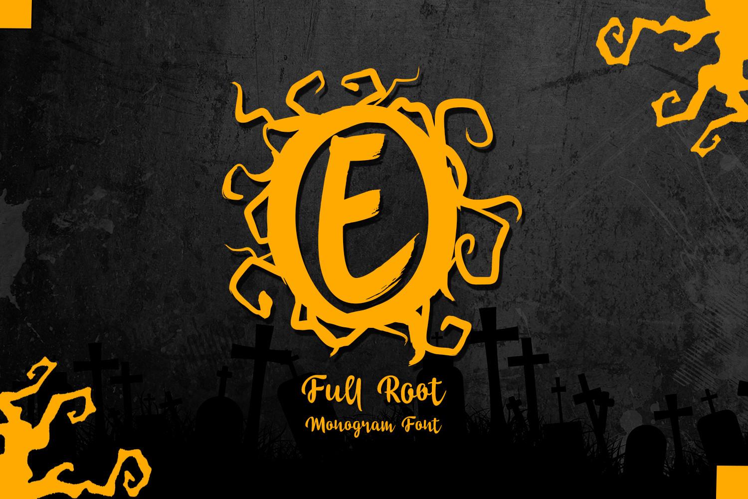 Full Root Monogram Font