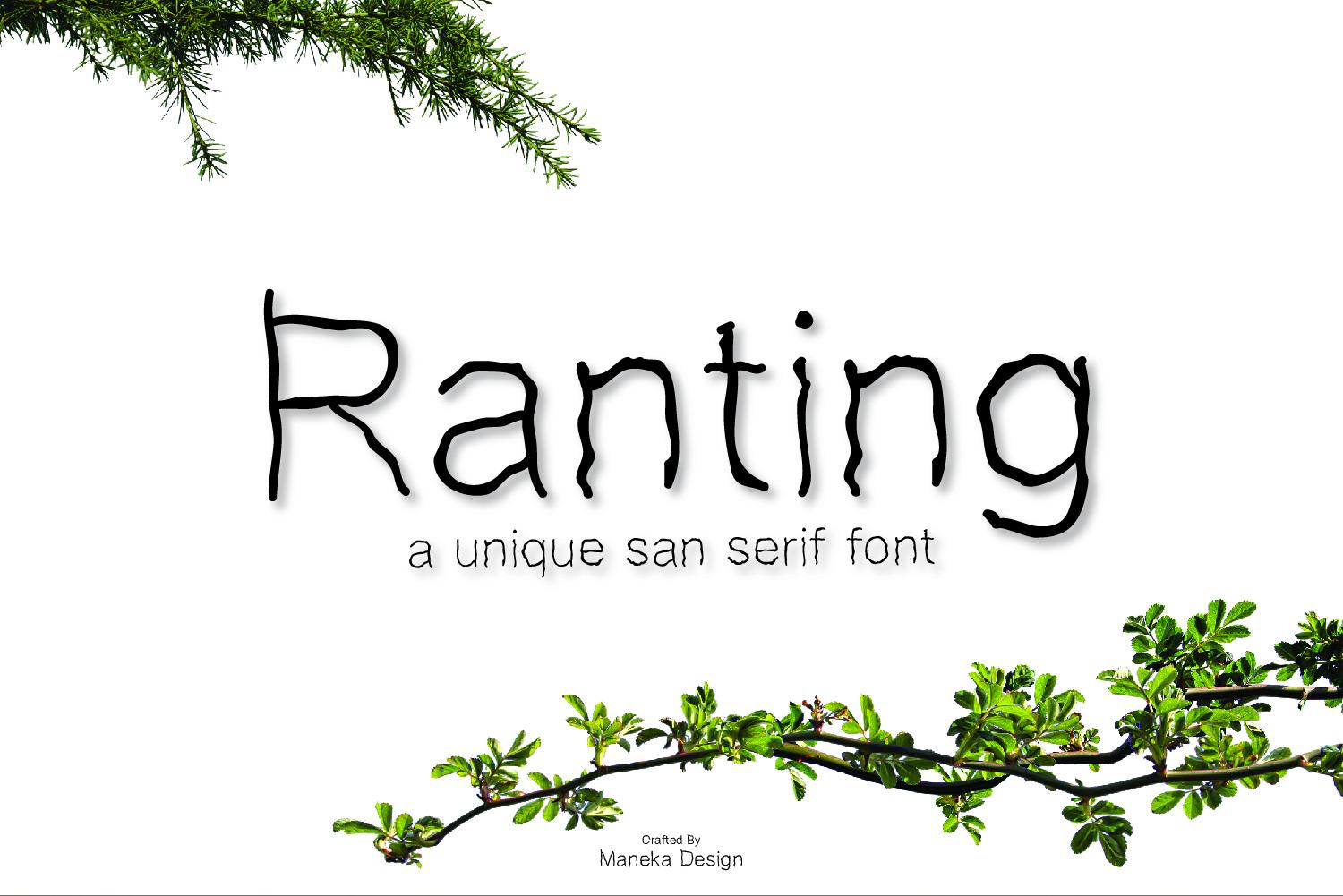 Ranting Font
