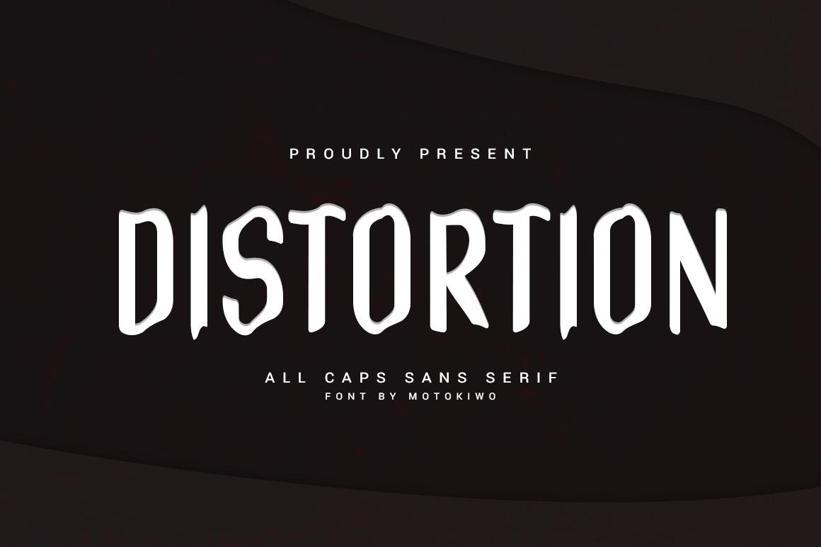 Distortion Font