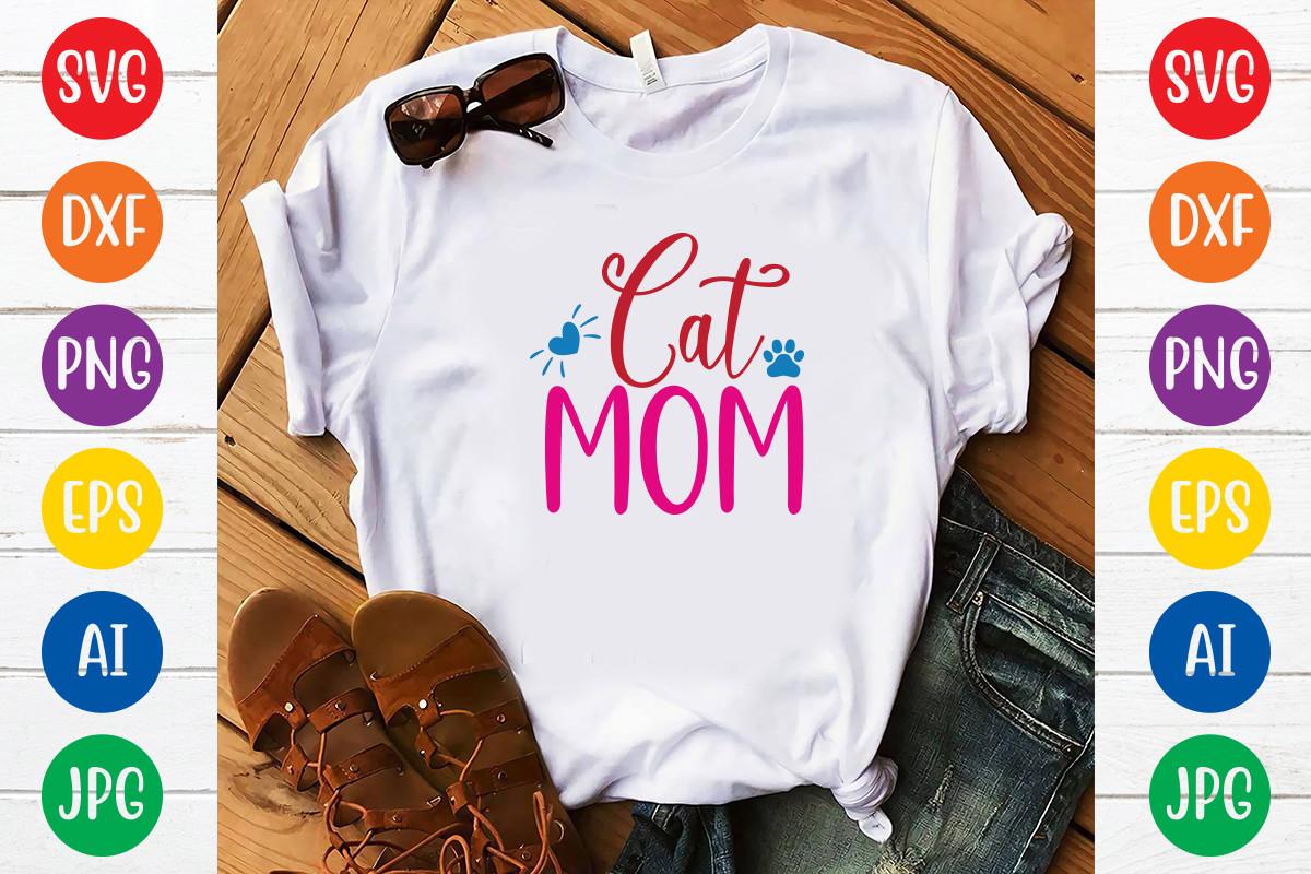 Cat Mom Svg Design