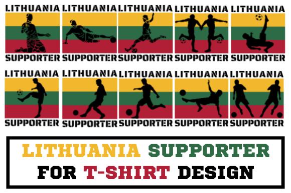 Lithuania Supporter with Black Text
