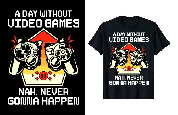 Retro Vintage Game T-Shirt Design