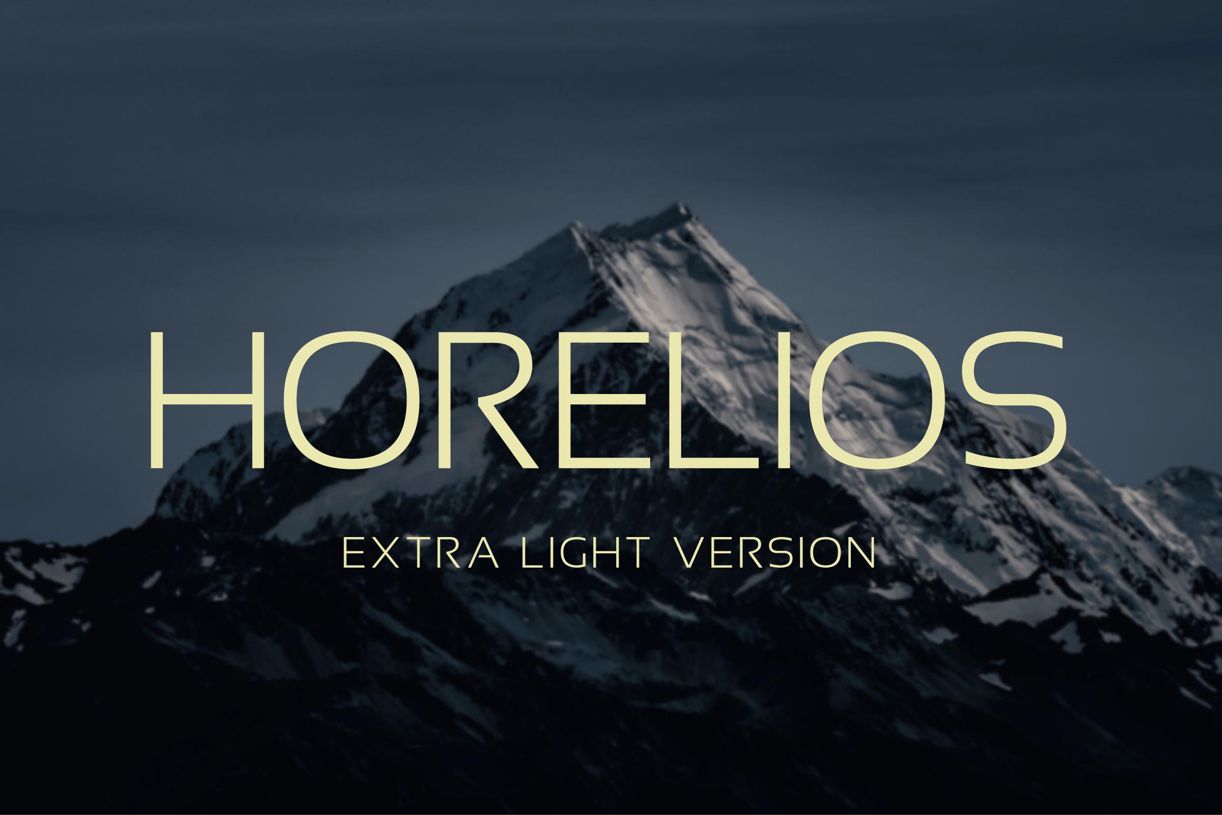 Horelios Extra Light Font