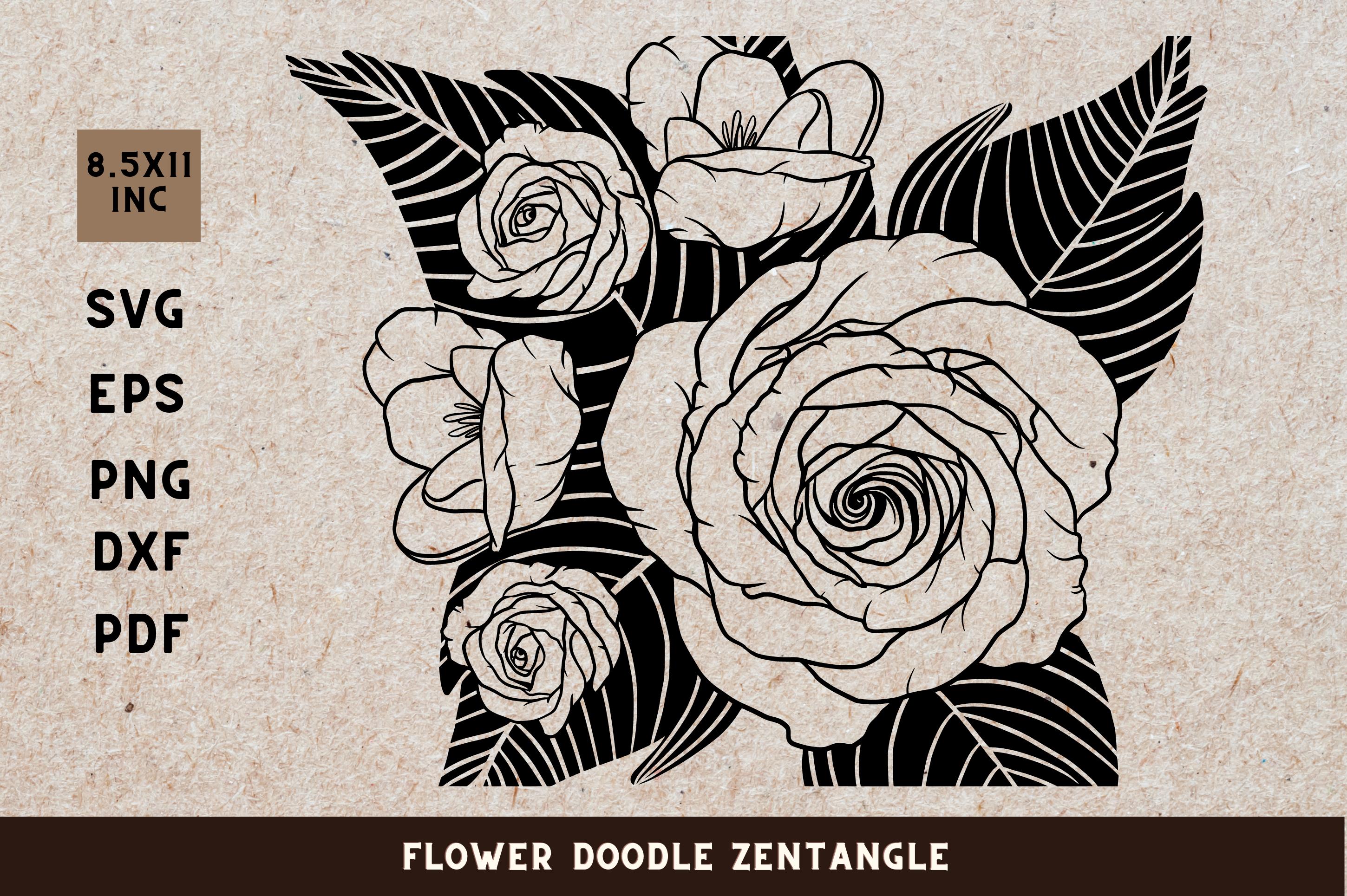 Flower Doodle Zenangle