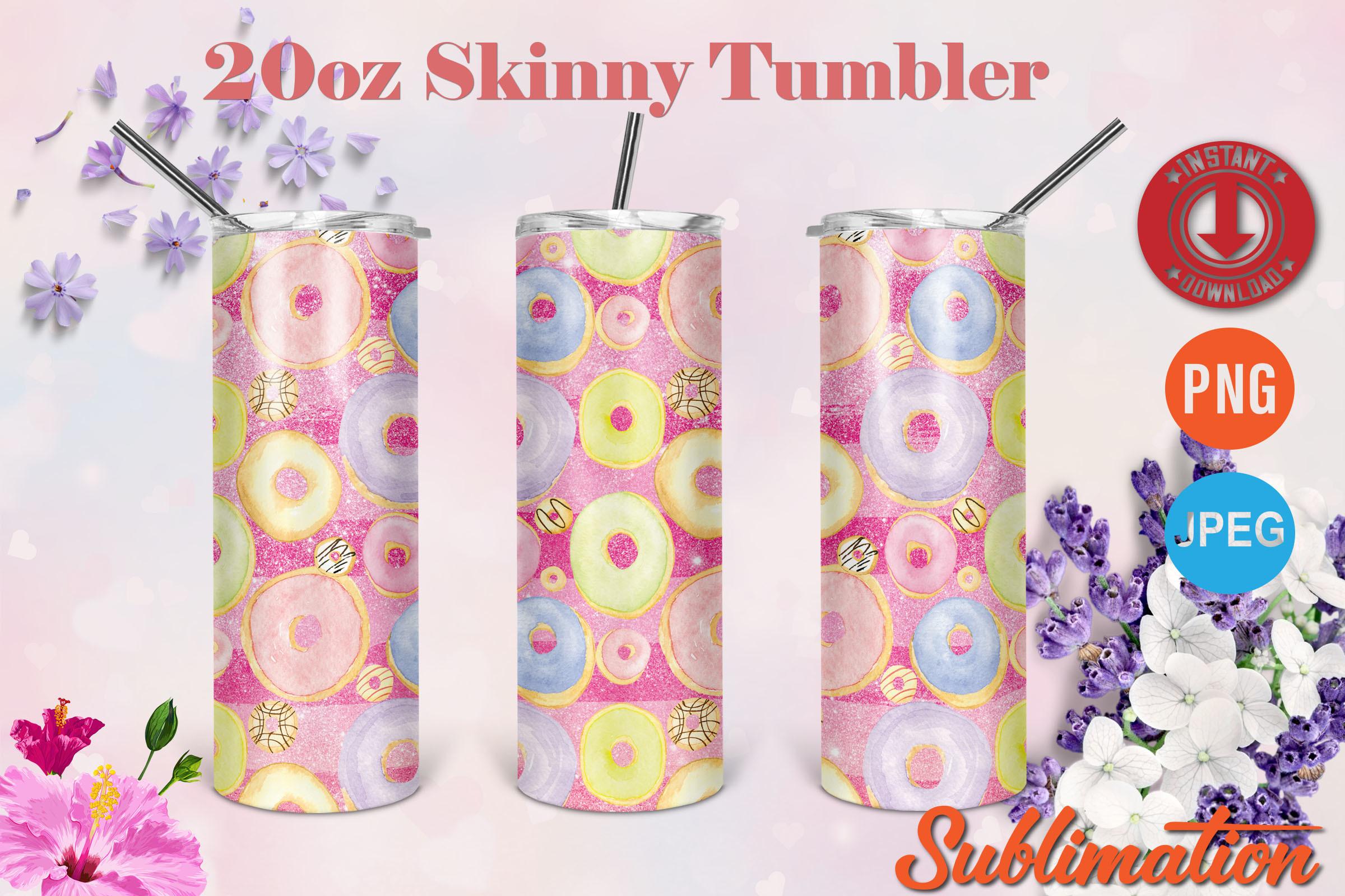 Donut Valentines Skinny Tumbler 20oz