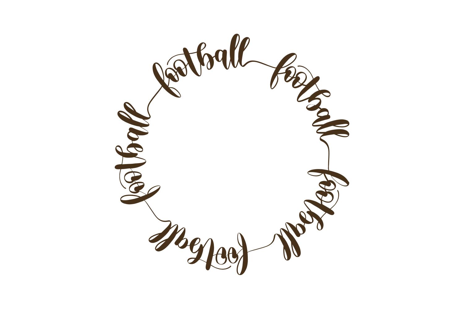 Football Monogram Frame