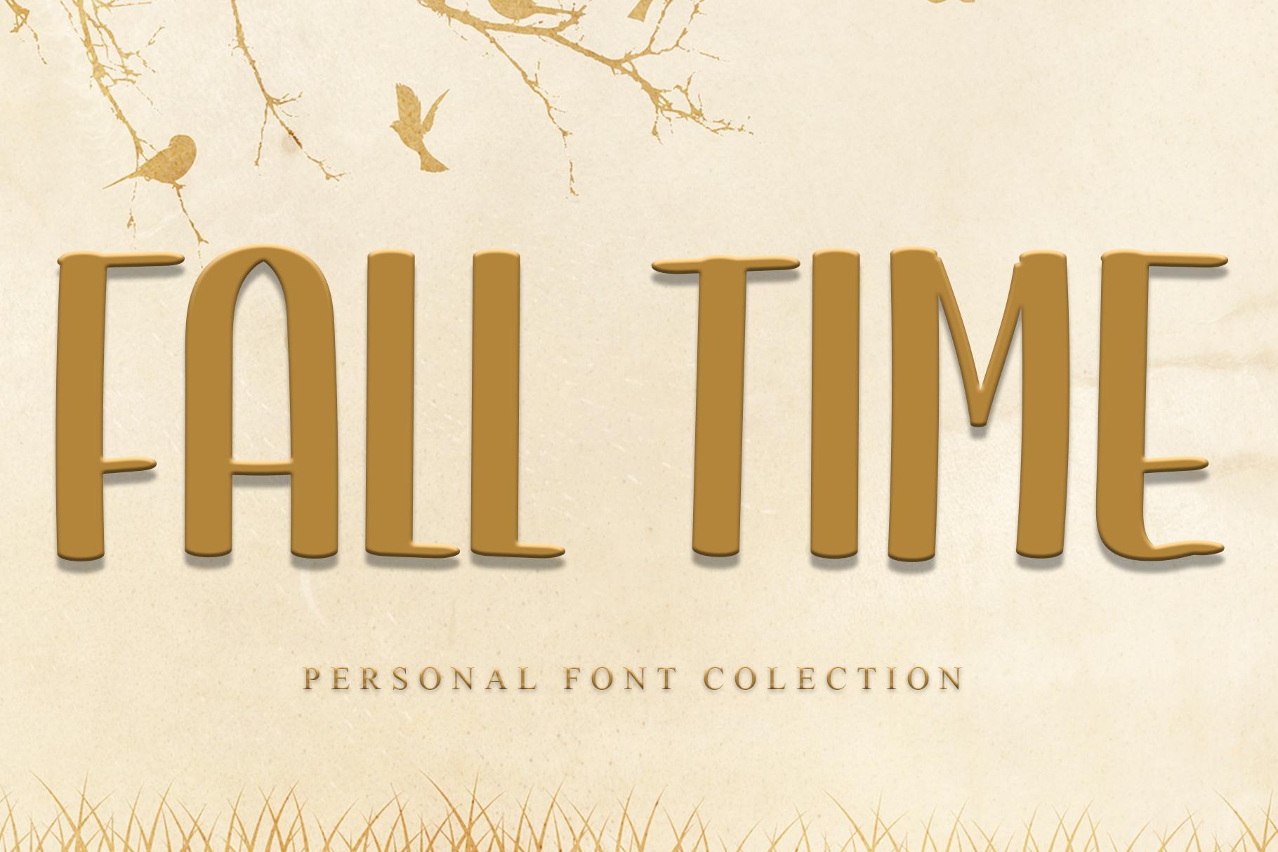 Fall Time Font