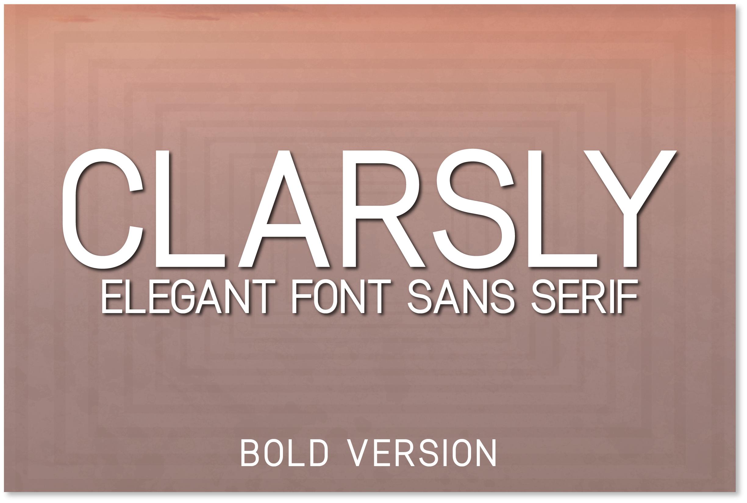 Clarsly Bold Font