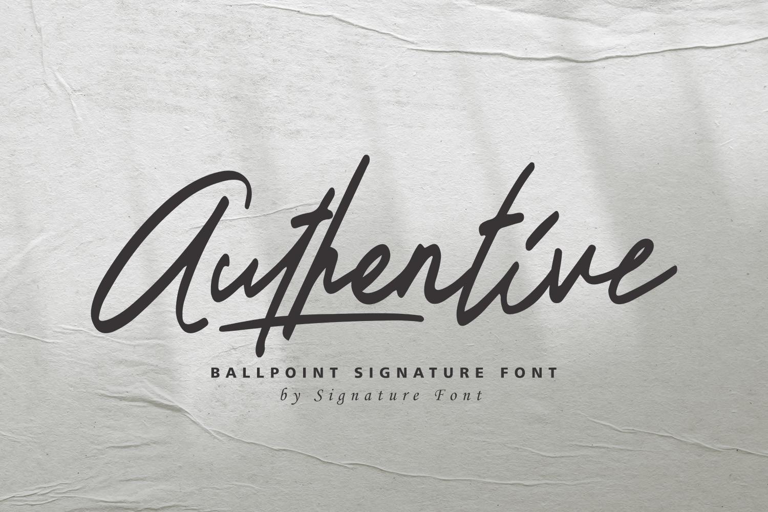 Authentive Font