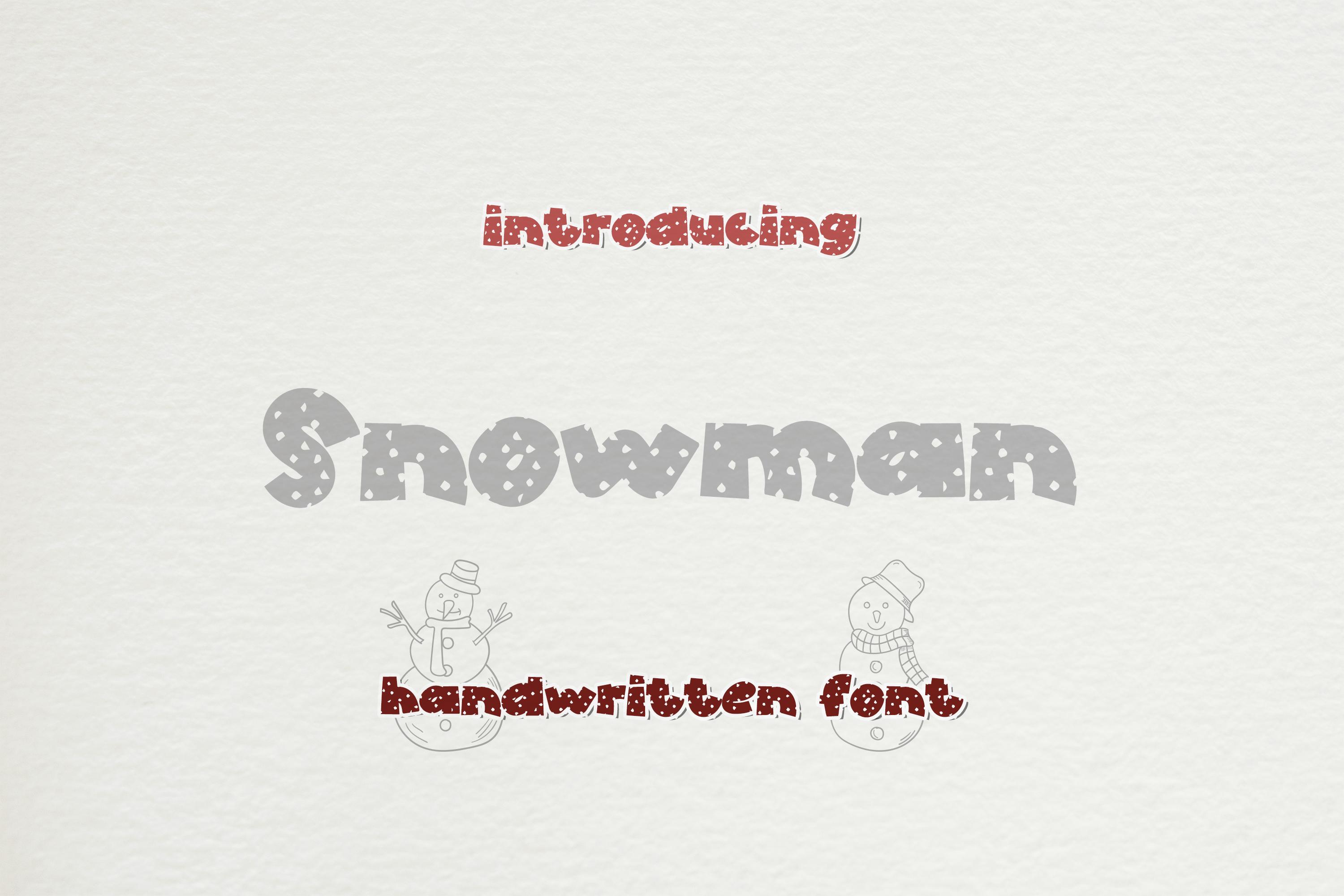 Snowman Font