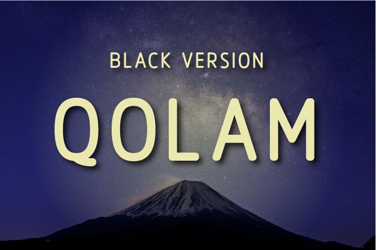 Qolam Black Font