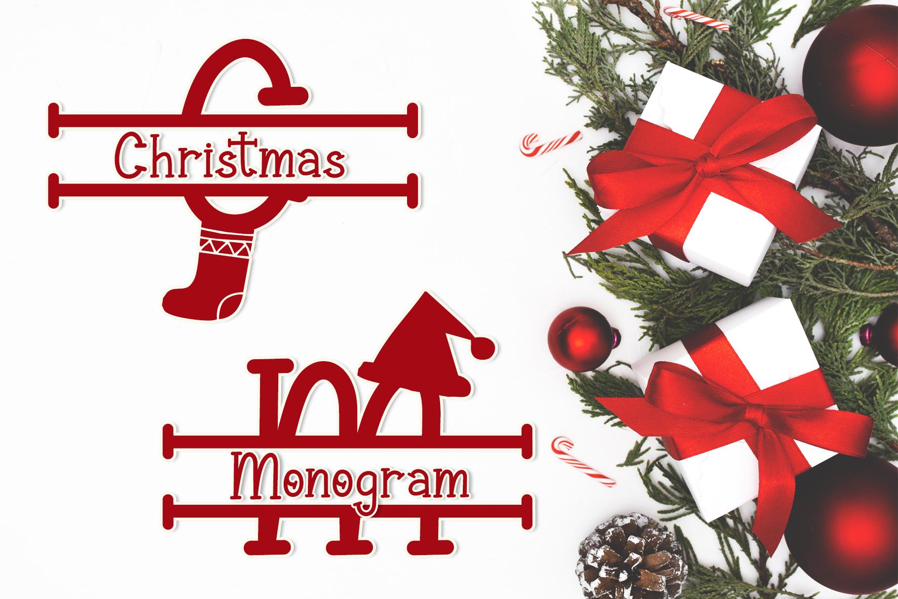 Christmas Monogram Font