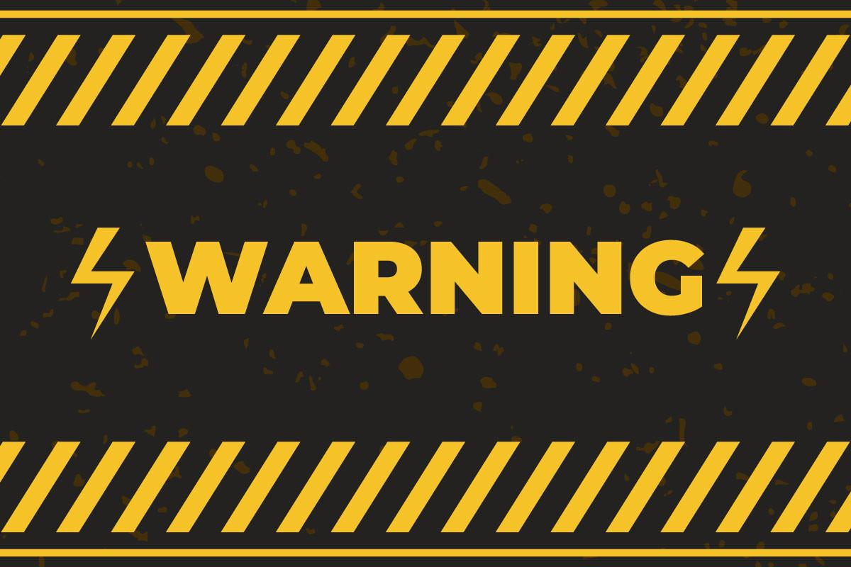 Warning Sign for Construction Sites