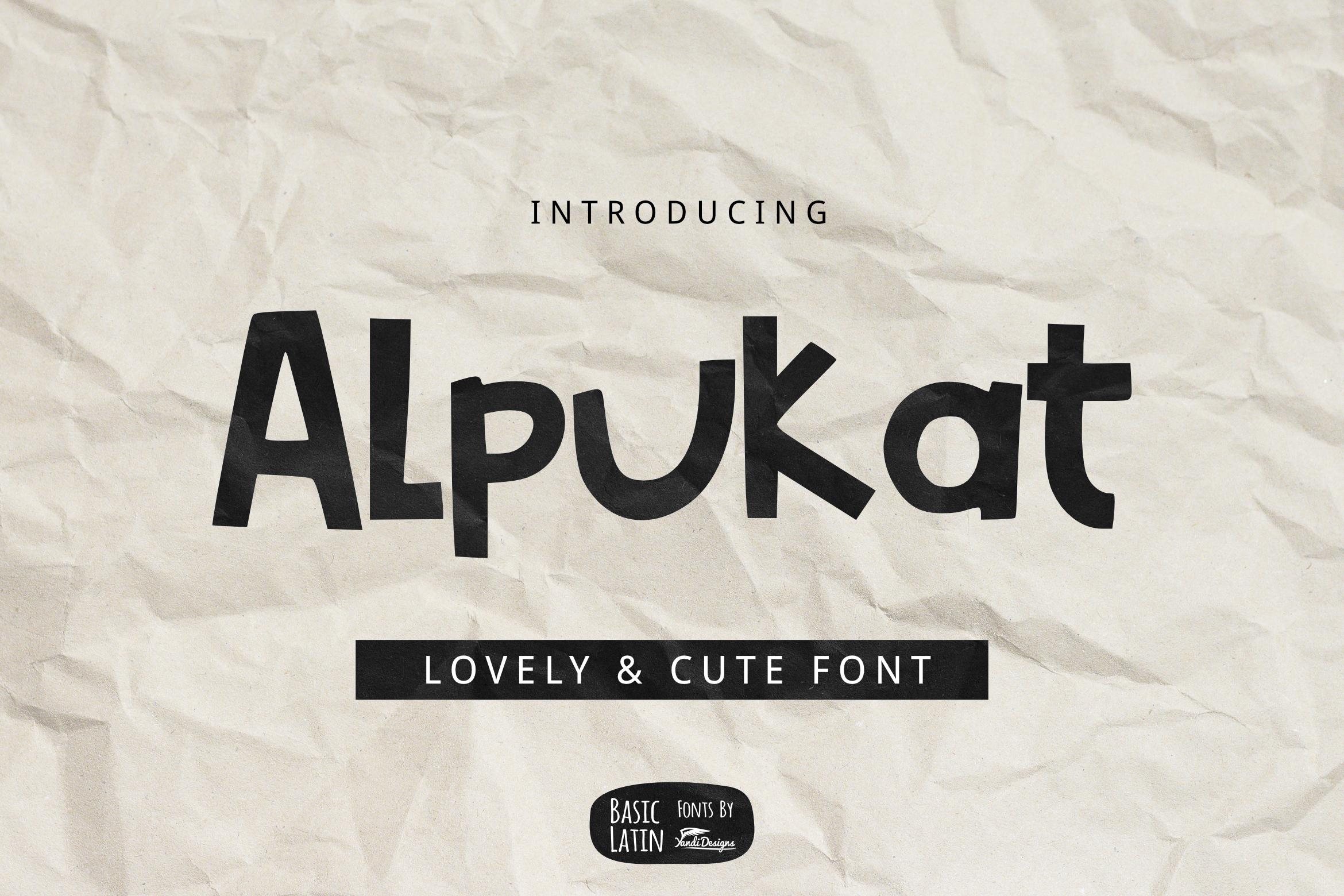 Alpukat Font