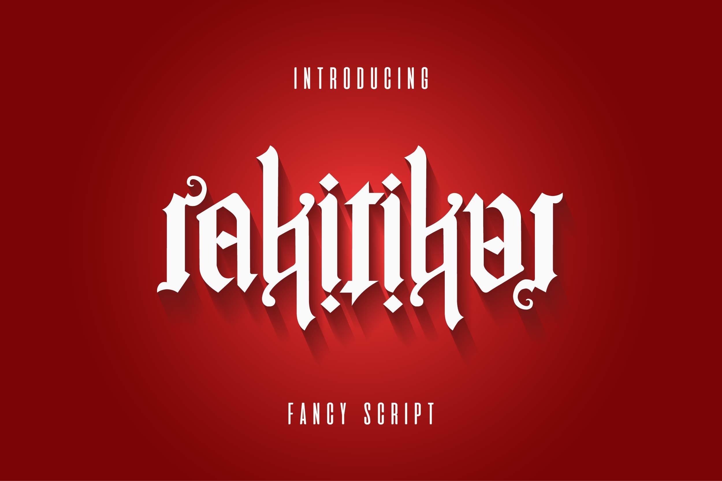 Rakitikar Font