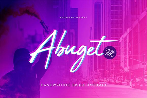 Abuget Free Script Font