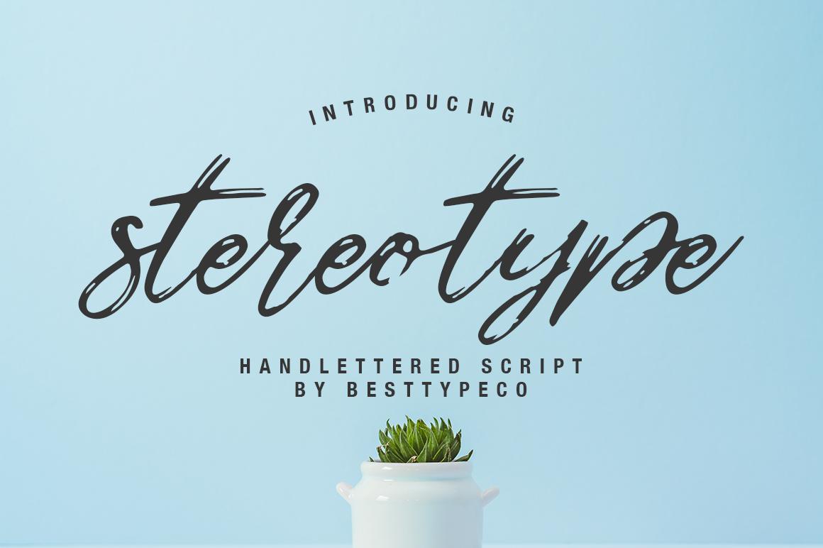 Stereotype Font