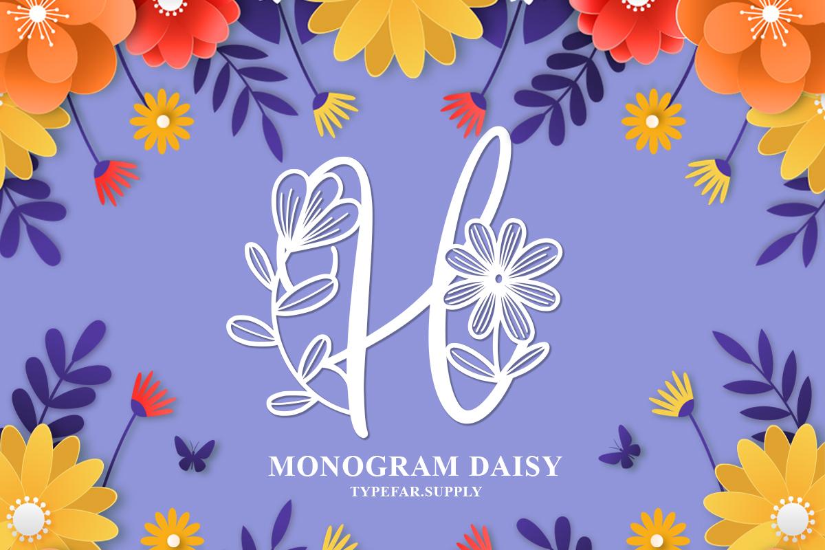 Monogram Daisy Font